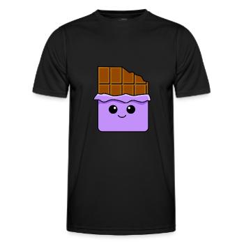Chocolate Comic - Men's Functional T-Shirt - black - Front - AI Model Male 178 dark (178cm)