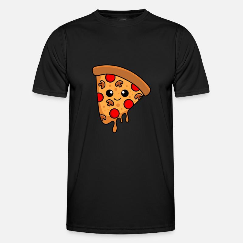 Pizza Comic - Men's Functional T-Shirt - black