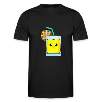 Limonade Comic - Männer Funktions-T-Shirt - Schwarz - Vorne - AI Model Male 178 dark (178cm)