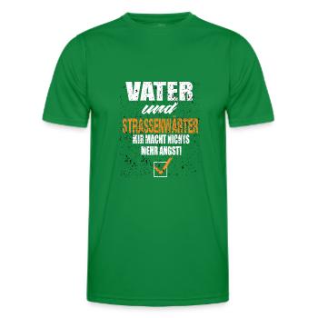 Vater und Straßenwärter - Männer Funktions-T-Shirt - Kelly Green - Vorne - AI Model Male 178 dark (178cm)