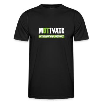 Occupational therapy Occupational therapist Occupational therapist - Men's Functional T-Shirt - black - Front - AI Model Male 178 dark (178cm)