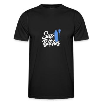 SOUPER - T-shirt sport Homme - noir - Devant - AI Model Male 178 dark (178cm)