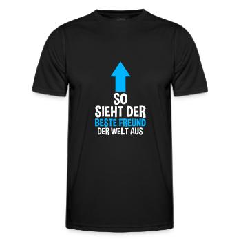 Bester Freund - Männer Funktions-T-Shirt - Schwarz - Vorne - AI Model Male 178 dark (178cm)