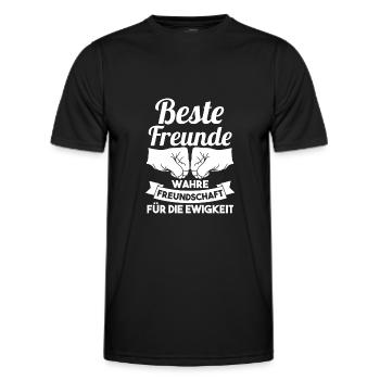 Bester Freund - Männer Funktions-T-Shirt - Schwarz - Vorne - AI Model Male 178 dark (178cm)