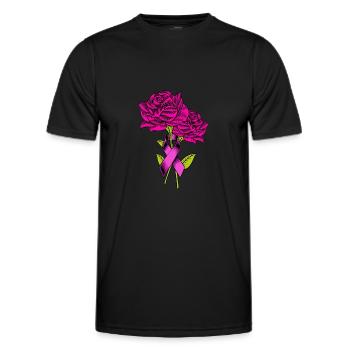 Brustkrebs Krebs - Männer Funktions-T-Shirt - Schwarz - Vorne - AI Model Male 178 dark (178cm)