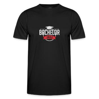 Bachelor 2022 Graduation Graduation Graduation - Men's Functional T-Shirt - black - Front - AI Model Male 178 dark (178cm)