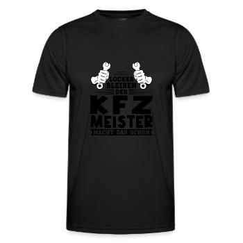 KFZ Meister KFZ-Mechaniker KFZ-Meister Geschenk - Männer Funktions-T-Shirt - Schwarz - Vorne - AI Model Male 178 dark (178cm)