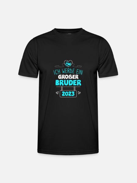 Bald Großer Bruder 2023 Traktor - Männer Funktions-T-Shirt - Schwarz