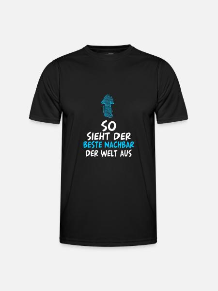 Bester Nachbar - Männer Funktions-T-Shirt - Schwarz