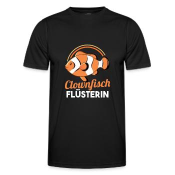 Clownfisch - Männer Funktions-T-Shirt - Schwarz - Vorne - AI Model Male 178 dark (178cm)