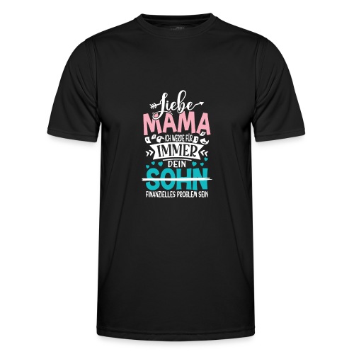 Liebe Mama Sohn - Männer Funktions-T-Shirt