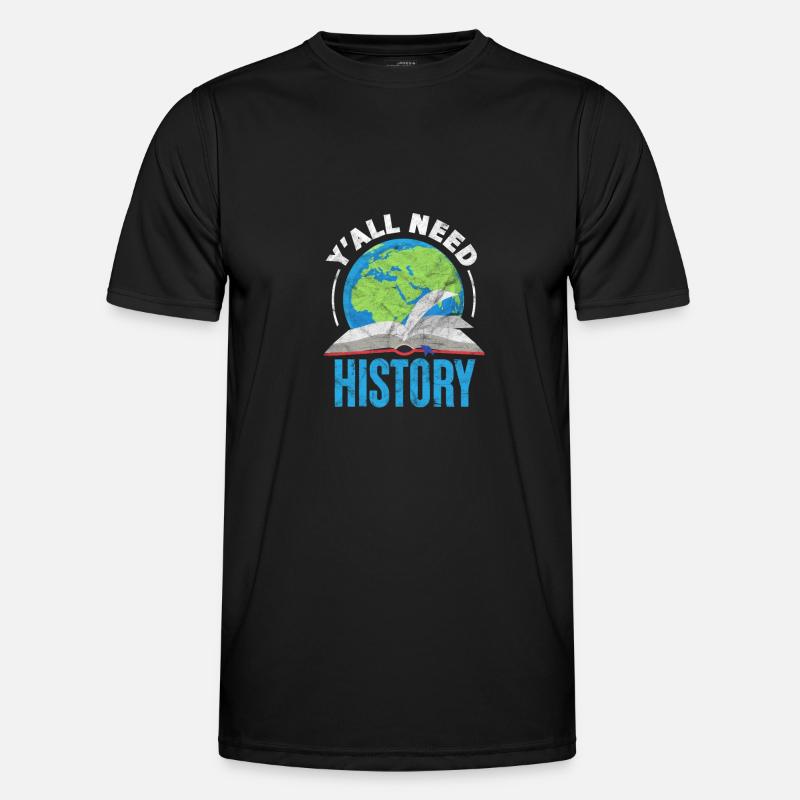 Historielærer historie Lærer Historie - Funktionsshirt til herrer - sort