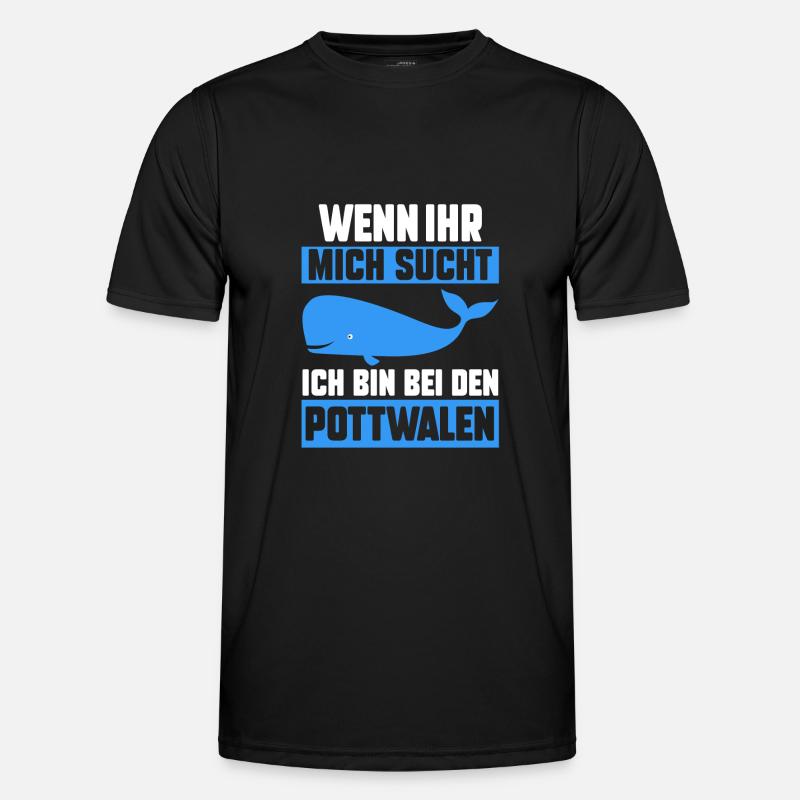 Pottwal Männer Funktions-T-Shirt