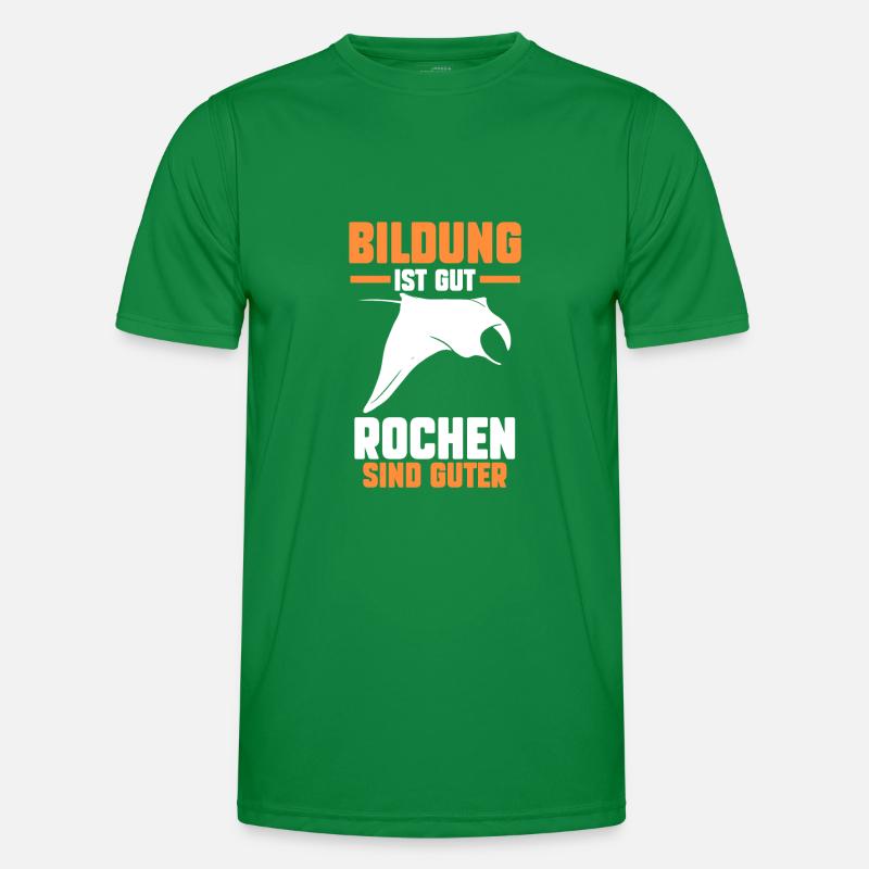 Rochen Mantarochen Männer Funktions-T-Shirt