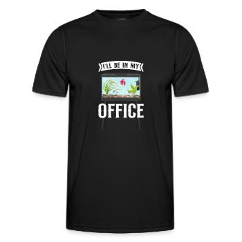 Saltwater Aquarium I'Ll Be In My - Men's Functional T-Shirt - black - Front - AI Model Male 178 dark (178cm)
