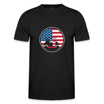 Golfeurs Golfeurs Golfeurs Golfeurs - T-shirt sport Homme - noir - Devant - AI Model Male 178 dark (178cm)