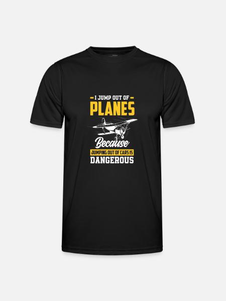 Skydiving Skydivers - Men's Functional T-Shirt - black