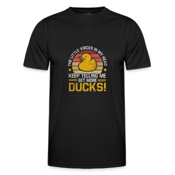 Canard grinçant Bain Canard Canard Canard Canards - T-shirt sport Homme - noir - Devant - AI Model Male 178 dark (178cm)
