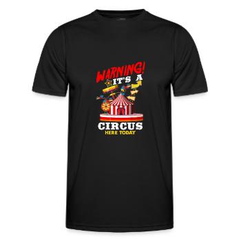Circus Birthday Party - Men's Functional T-Shirt - black - Front - AI Model Male 178 dark (178cm)