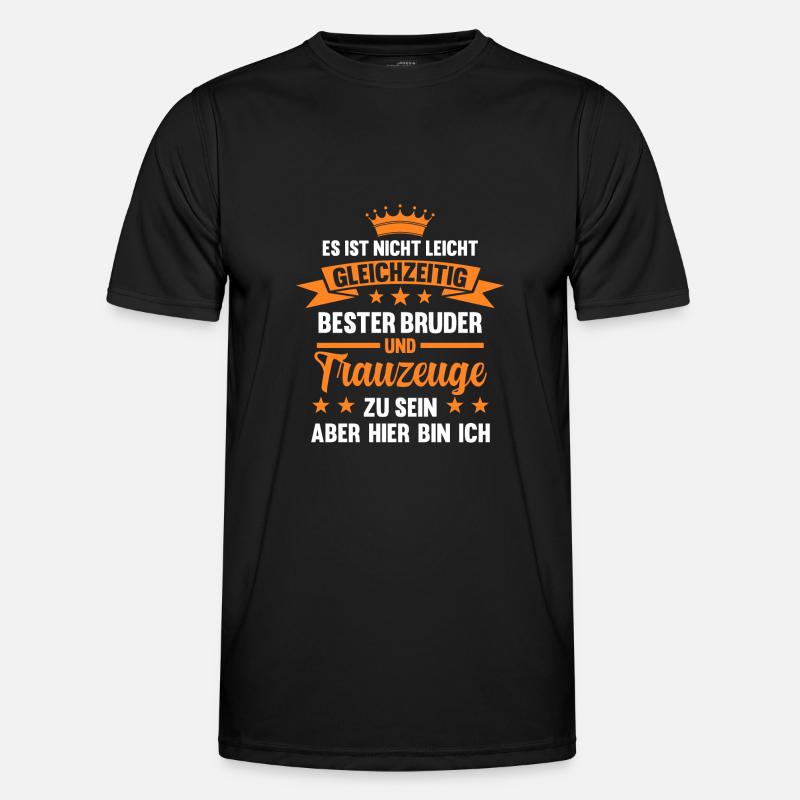 Bester Bruder Trauzeuge Männer Funktions-T-Shirt