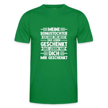 Bonustochter Stiefmutter Stiefvater - Männer Funktions-T-Shirt - Kelly Green - Vorne - AI Model Male 178 dark (178cm)