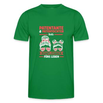 Patentochter Patin Patentante - Männer Funktions-T-Shirt - Kelly Green - Vorne - AI Model Male 178 dark (178cm)