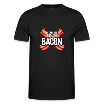 Bacon Bacon Petit déjeuner - T-shirt sport Homme - noir - Devant - AI Model Male 178 dark (178cm)