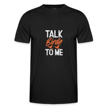 Ornithologie Vögel Beobachten Ornithologe Birding - Männer Funktions-T-Shirt - Schwarz - Vorne - AI Model Male 178 dark (178cm)