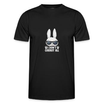 Lièvre - T-shirt sport Homme - noir - Devant - AI Model Male 178 dark (178cm)