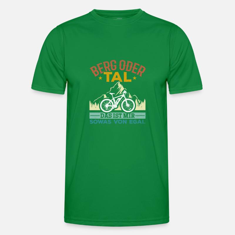 Berg oder Tal das ist mir sowas von Egal E-Bike Männer Funktions-T-Shirt