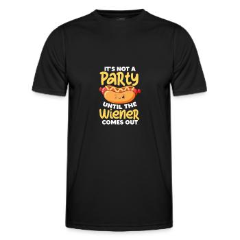 Hot-dog - T-shirt sport Homme - noir - Devant - AI Model Male 178 dark (178cm)