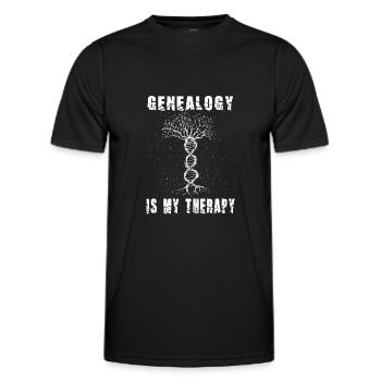 Arbre généalogique Historien de la famille Généalogie Généalogie - T-shirt sport Homme - noir - Devant - AI Model Male 178 dark (178cm)
