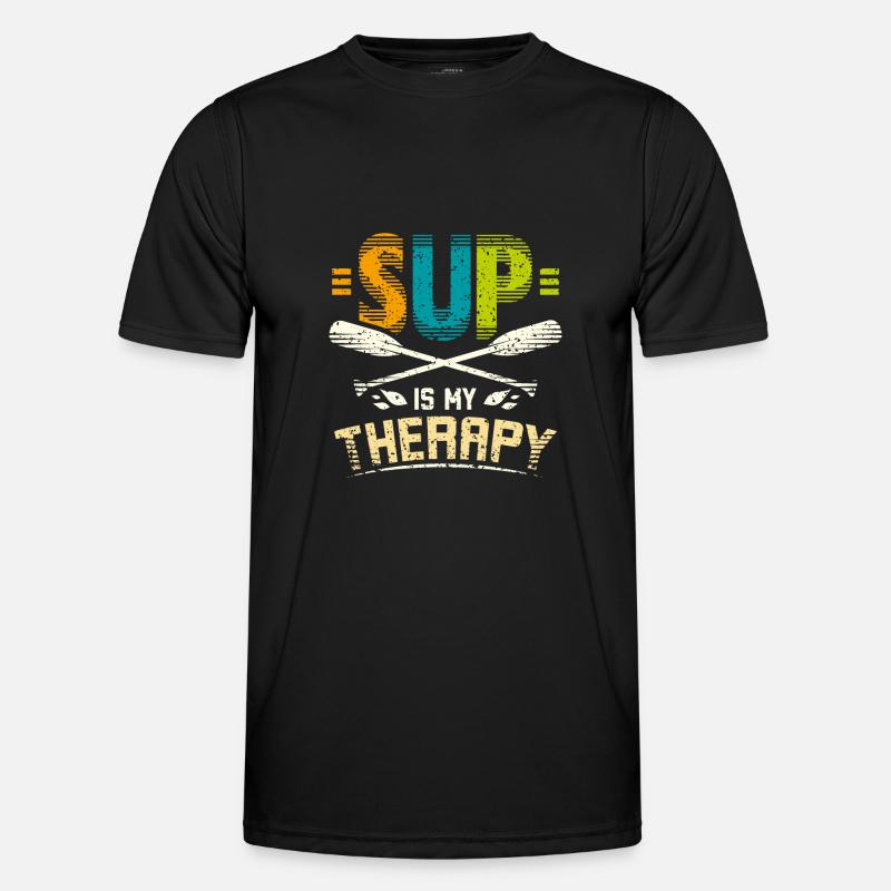 Sup is my therapy - Men's Functional T-Shirt - black