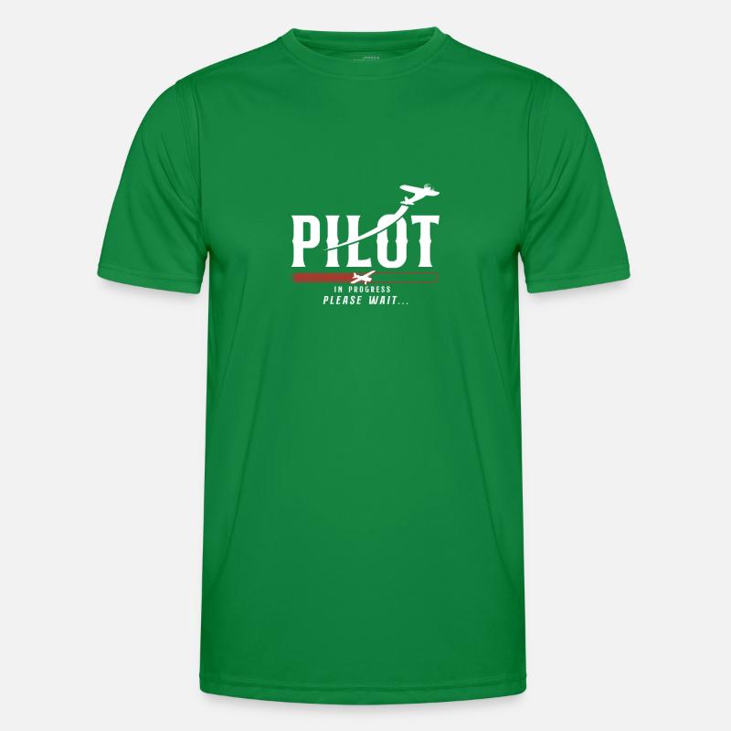 Airplane Pilot Future Pilot Männer Funktions-T-Shirt