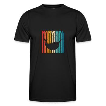 Narval - T-shirt sport Homme - noir - Devant - AI Model Male 178 dark (178cm)