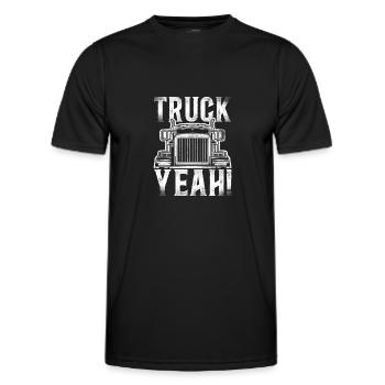 Trucker Truck Driver Vintage Truck - Männer Funktions-T-Shirt - Schwarz - Vorne - AI Model Male 178 dark (178cm)