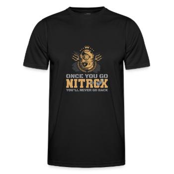 Scuba Tauchen Taucher Tauchsport - Männer Funktions-T-Shirt - Schwarz - Vorne - AI Model Male 178 dark (178cm)