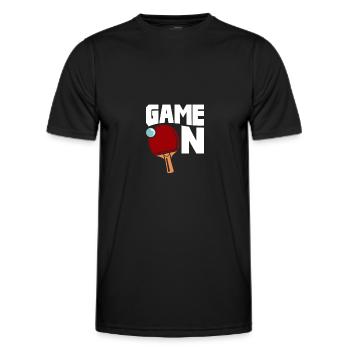 Ping-Pong Tennis de table Ping Pong Ping Pong Cadeau - T-shirt sport Homme - noir - Devant - AI Model Male 178 dark (178cm)