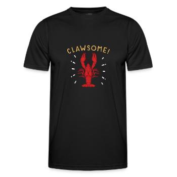 Langoustes de homard Faire bouillir le homard cajun Cadeau fruits de mer - T-shirt sport Homme - noir - Devant - AI Model Male 178 dark (178cm)