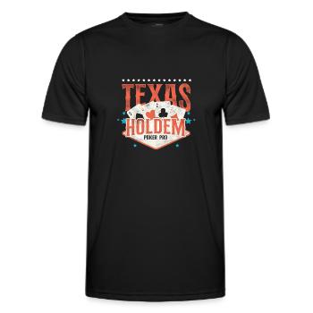 Poker Vintage Texas Holdem Poker - T-shirt sport Homme - noir - Devant - AI Model Male 178 dark (178cm)