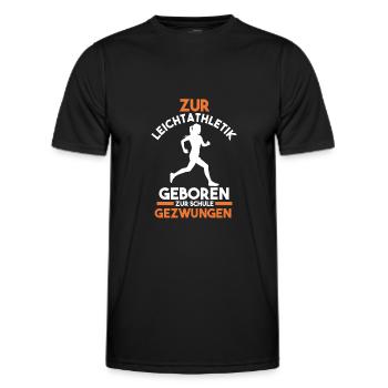 Leichtathletik - Männer Funktions-T-Shirt - Schwarz - Vorne - AI Model Male 178 dark (178cm)