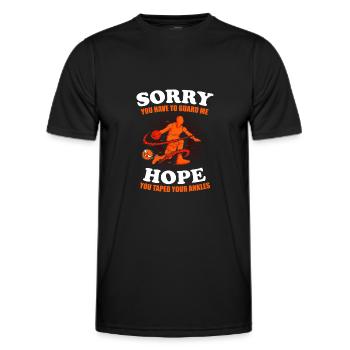 Basketball Basketballer - Men's Functional T-Shirt - black - Front - AI Model Male 178 dark (178cm)