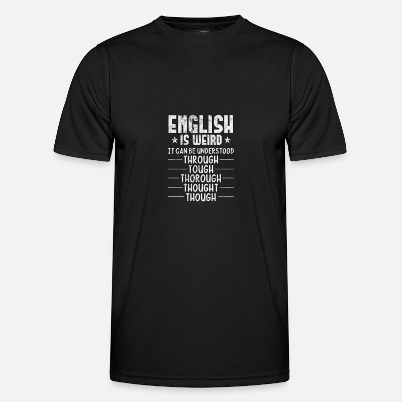 Grammatik Lehrer Englisch - Männer Funktions-T-Shirt - Schwarz