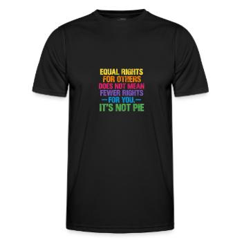 Menschenrechte Antirassismus Toleranz Geschenk - Männer Funktions-T-Shirt - Schwarz - Vorne - AI Model Male 178 dark (178cm)