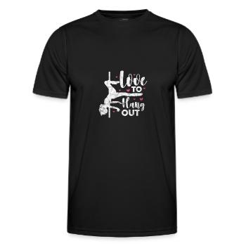 Pole Dance - Männer Funktions-T-Shirt - Schwarz - Vorne - AI Model Male 178 dark (178cm)