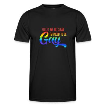 Gay Pride Gay Pride Gift - Men's Functional T-Shirt - black - Front - AI Model Male 178 dark (178cm)