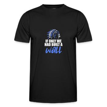 Indian - Men's Functional T-Shirt - black - Front - AI Model Male 178 dark (178cm)
