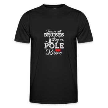 Pole Dance - Männer Funktions-T-Shirt - Schwarz - Vorne - AI Model Male 178 dark (178cm)