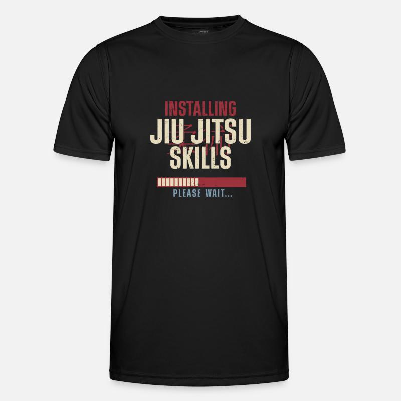 Jiu Jitsu Installing Jiu-Jitsu - Männer Funktions-T-Shirt - Schwarz