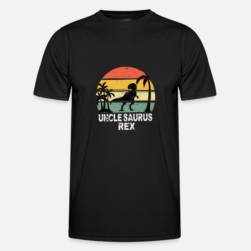 Uncle Saurus Rex - Men's Functional T-Shirt - black